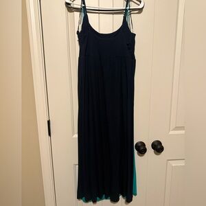 Bundle of Old Navy Teal and Navy Blue midi dresses